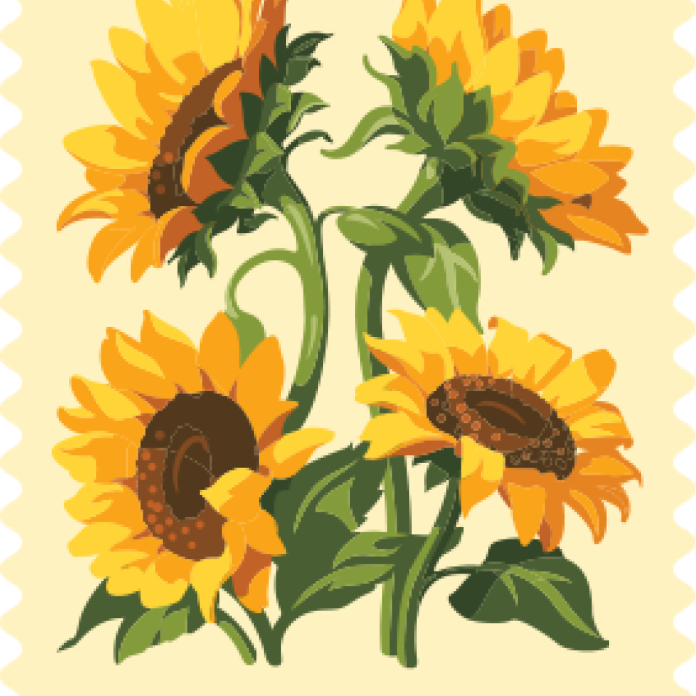 (2026) Sunflowers Forever Stamps, Book of 20