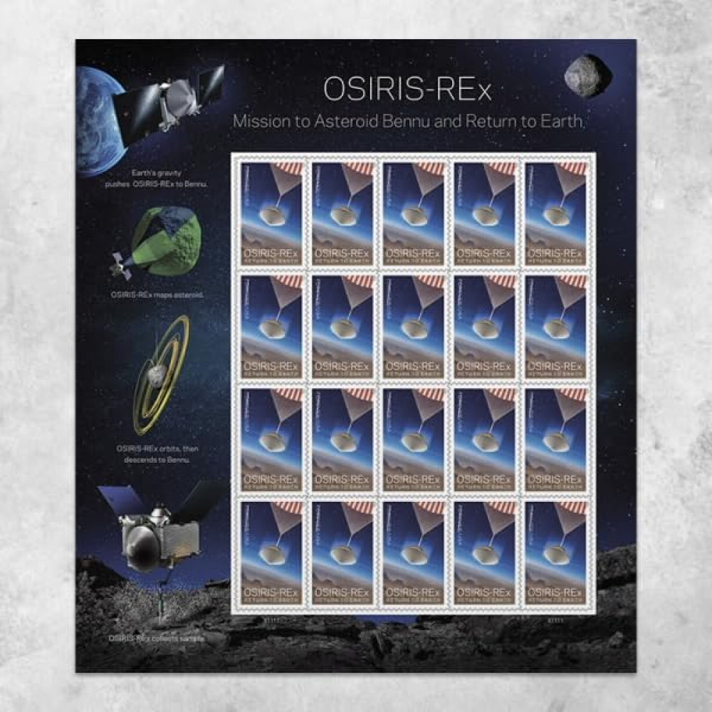 2023 Osiris-REx Mission to Asteroid Bennu and Return to Earth Forever Postage Stamps