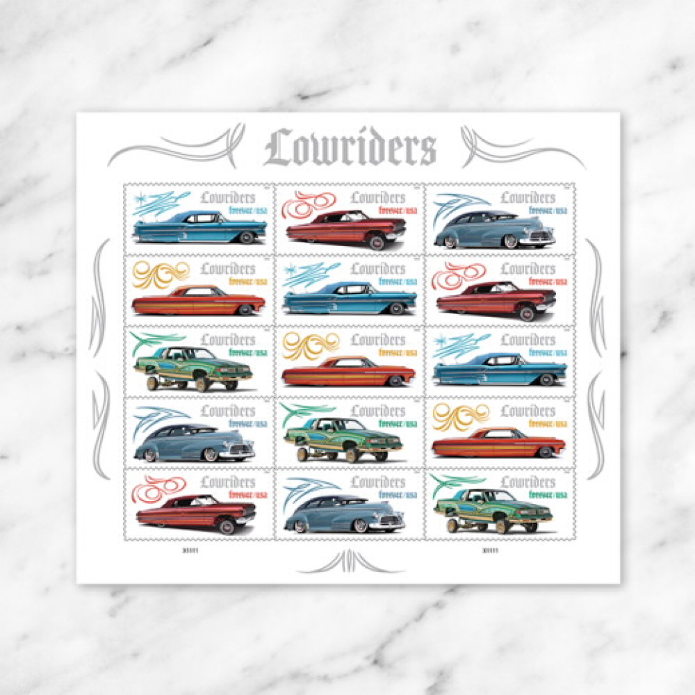 (2026) Lowriders Forever Stamps, Sheet of 15
