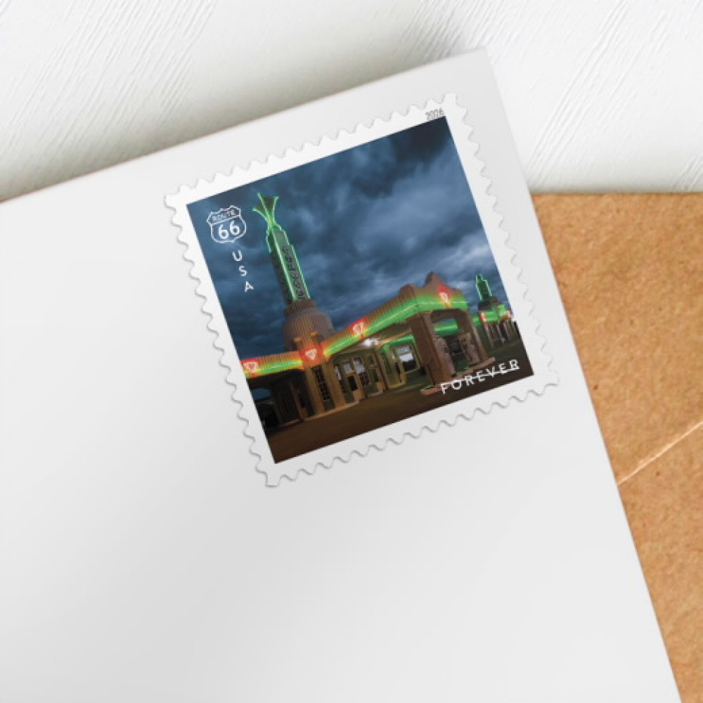 (2026) Route 66 Forever Stamps, Sheet of 16