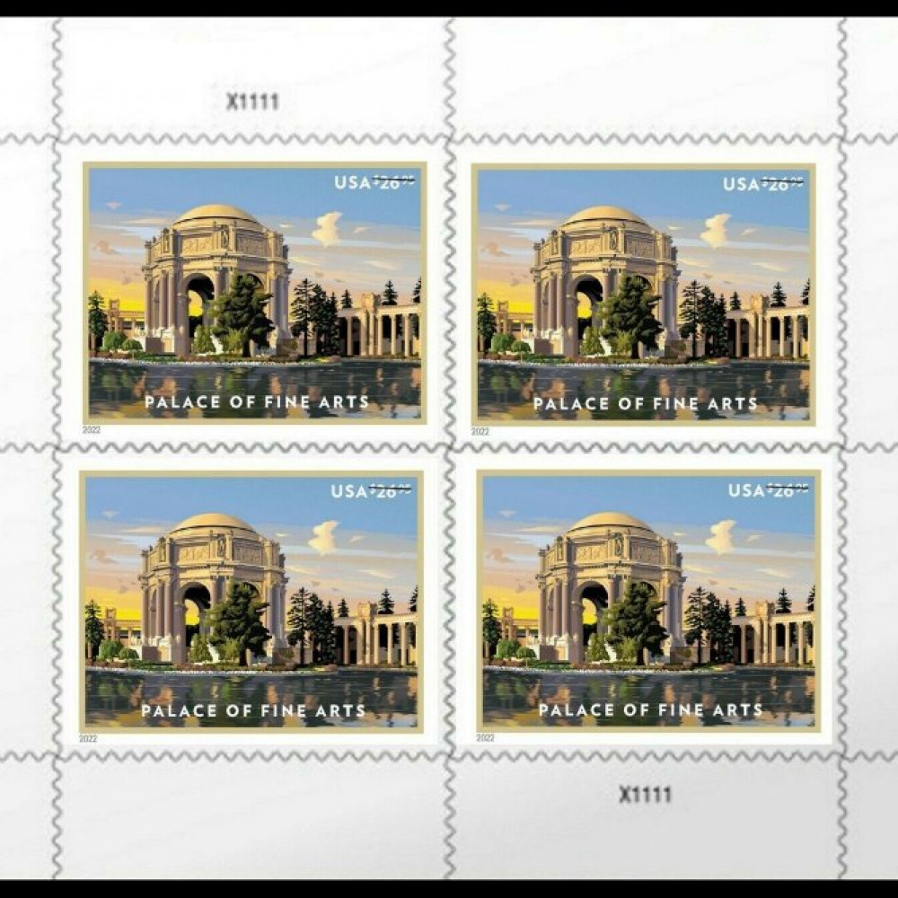 2022 Palace of Fine Arts 1sheets of Four Stamps