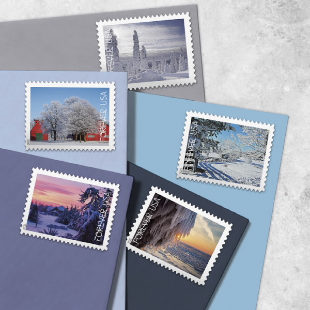 (2025) Winter Landscapes Stamps, Book of 20