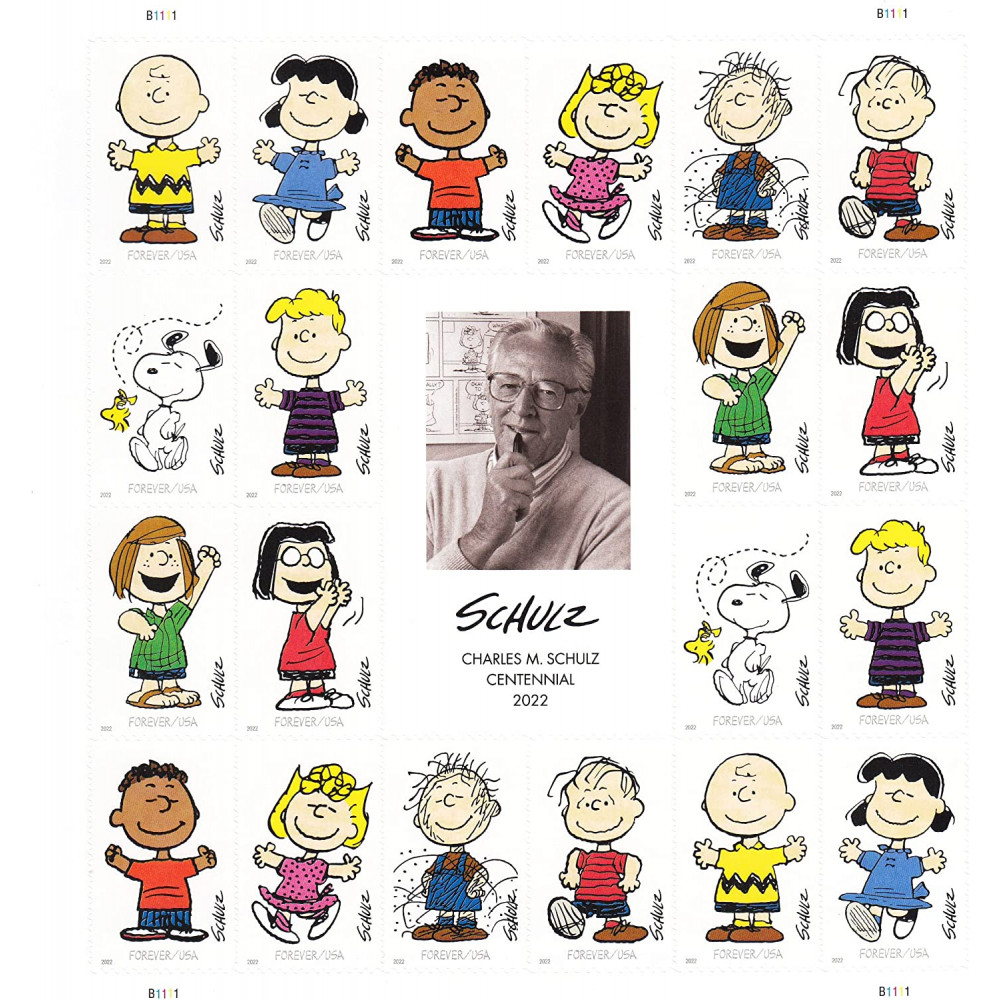 (2022) Charles M. Schulz Sheet Forever First Class Postage Stamps