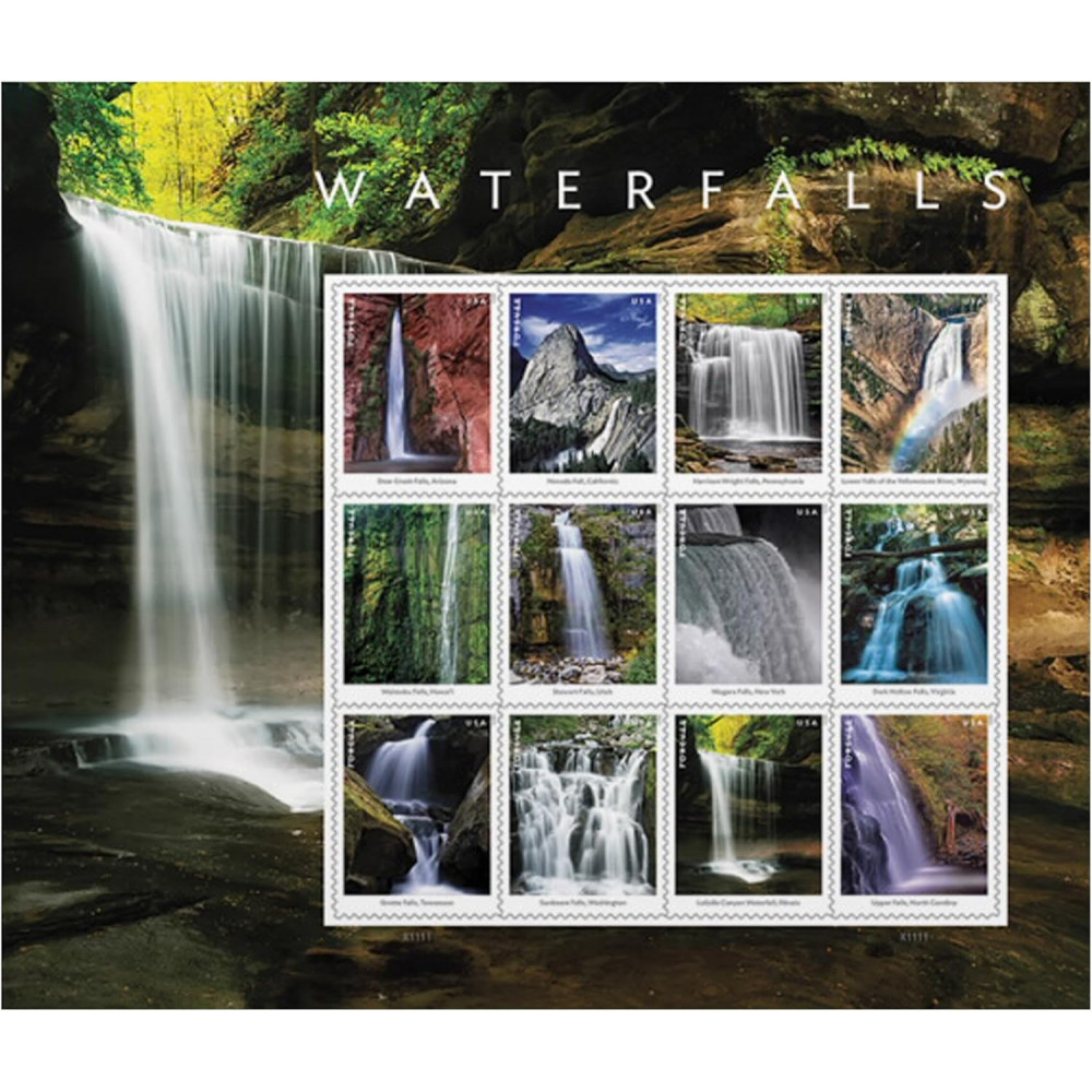 2023 Waterfalls US Forever First Class Postage Stamps