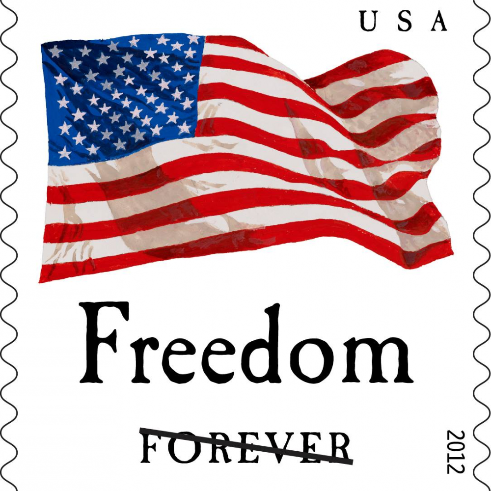 2012 USPS Forever Stamps Four Flags Flag and Equality